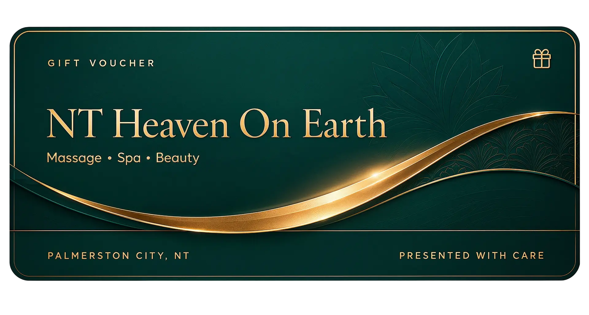 NT Heaven On Earth gift voucher — Massage, Spa & Beauty, Palmerston City NT