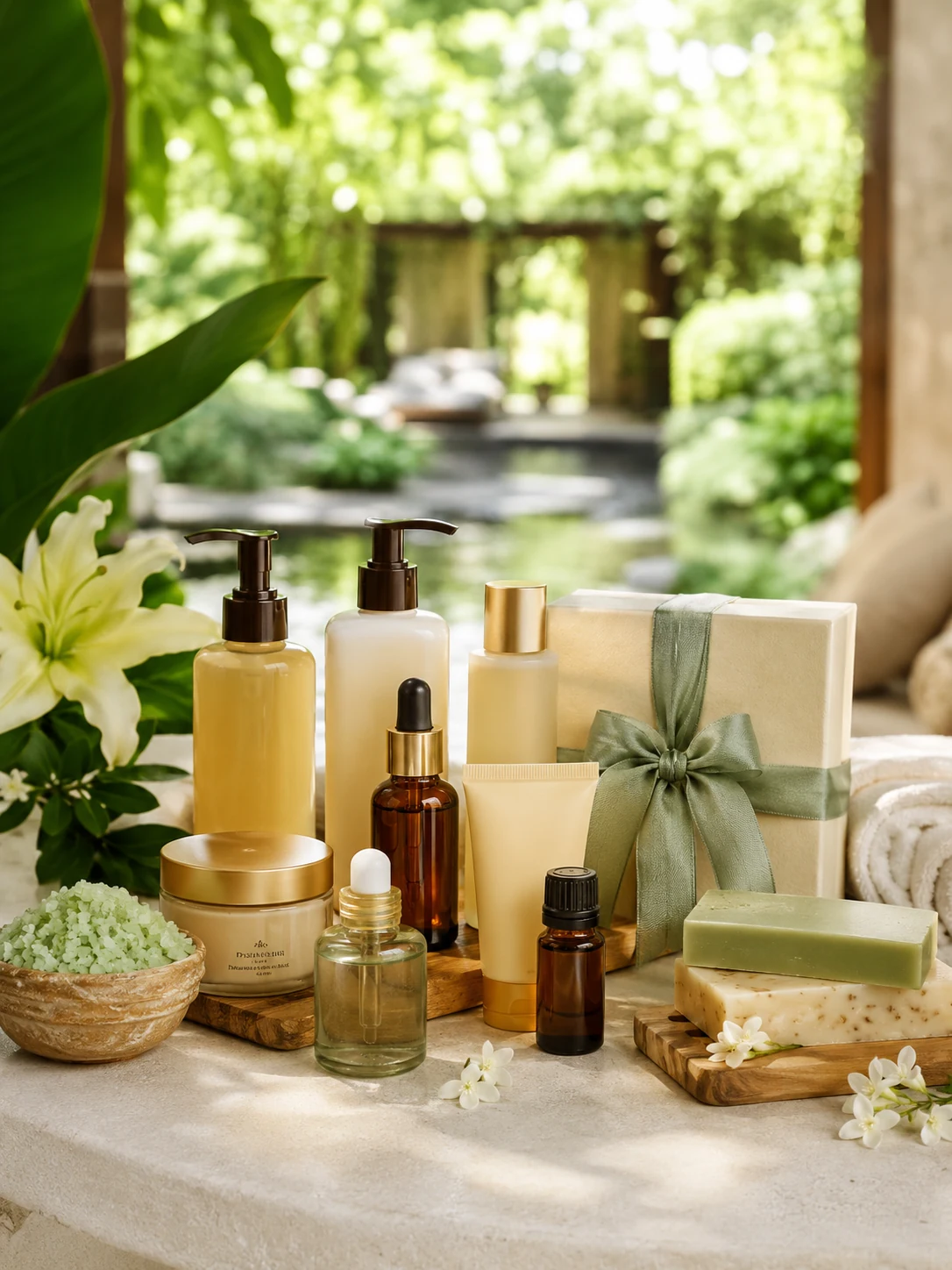 Natural Spa Care retail selection